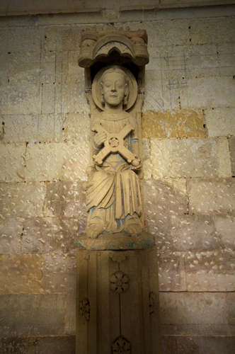 Imagen de San Andrés en la sala capitular de San Andrés del Arroyo